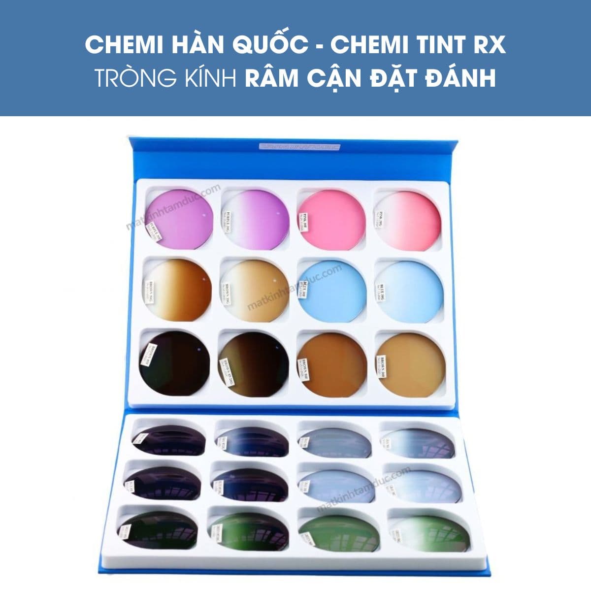 Tròng kính mát có độ Chemi Tint Rx - Ảnh 1