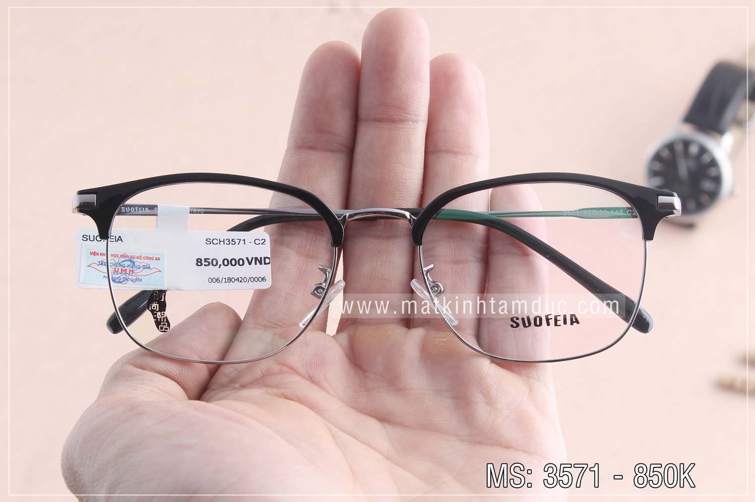 Gọng kính SUOFEIA 3571 - Ảnh 4
