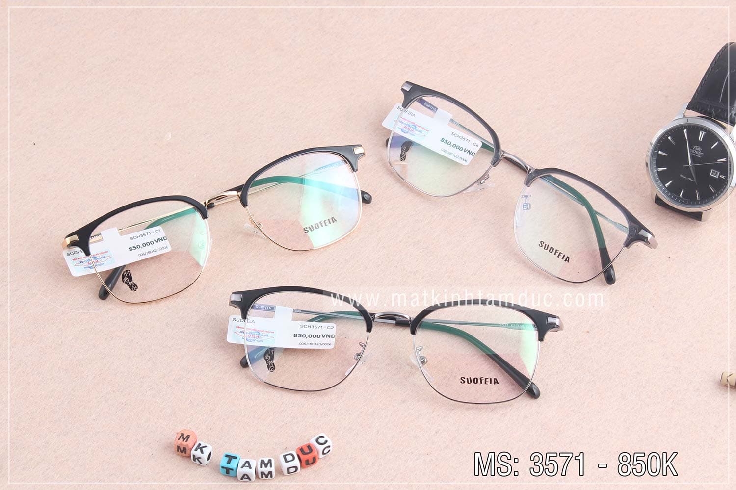 Gọng kính SUOFEIA 3571 - Ảnh 3