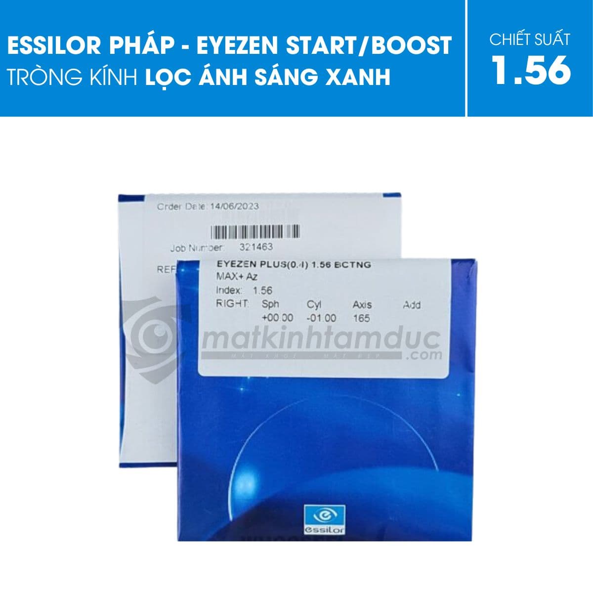Tròng kính Essilor Eyezen Crizal - Ảnh 1