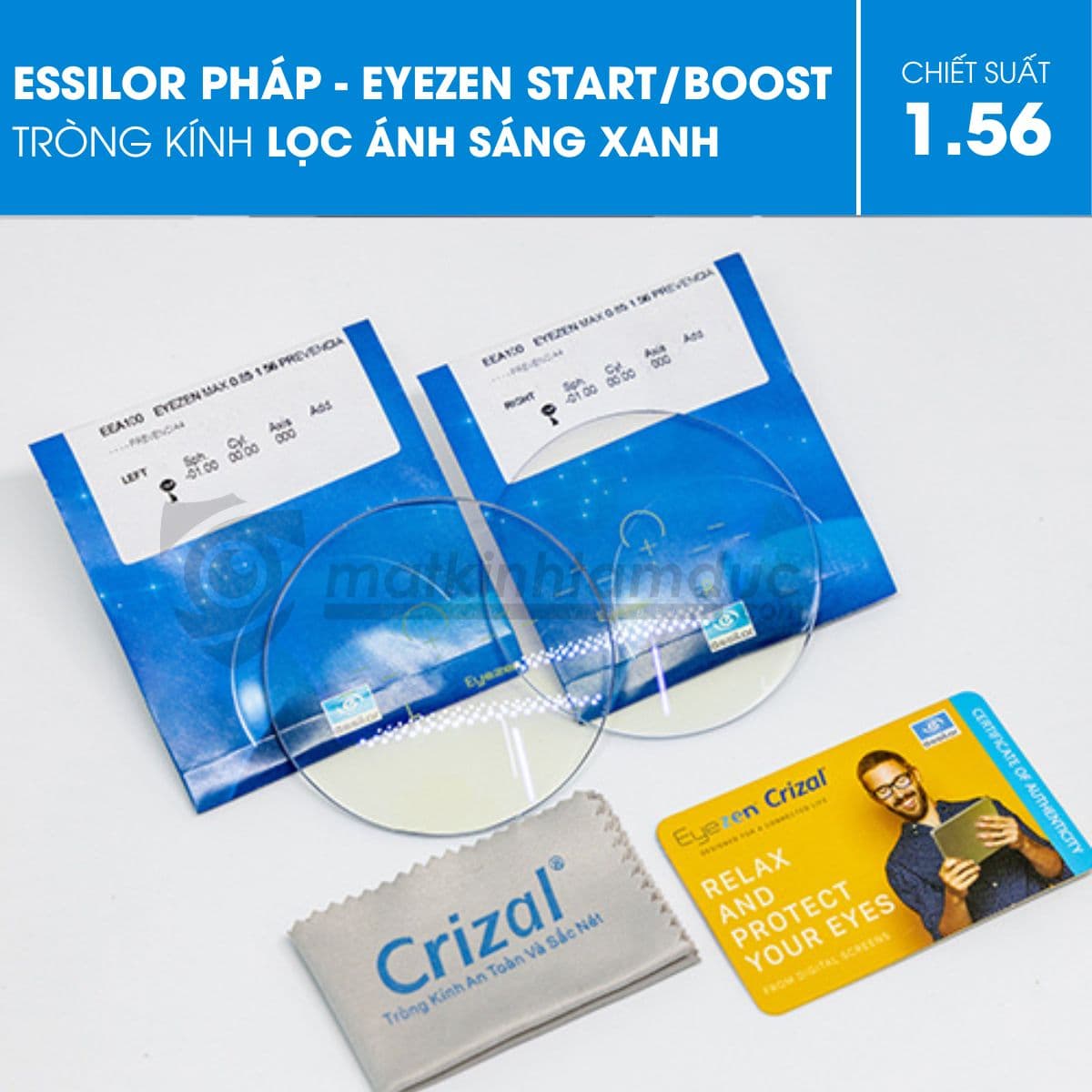 Tròng kính Essilor Eyezen Crizal - Ảnh 5