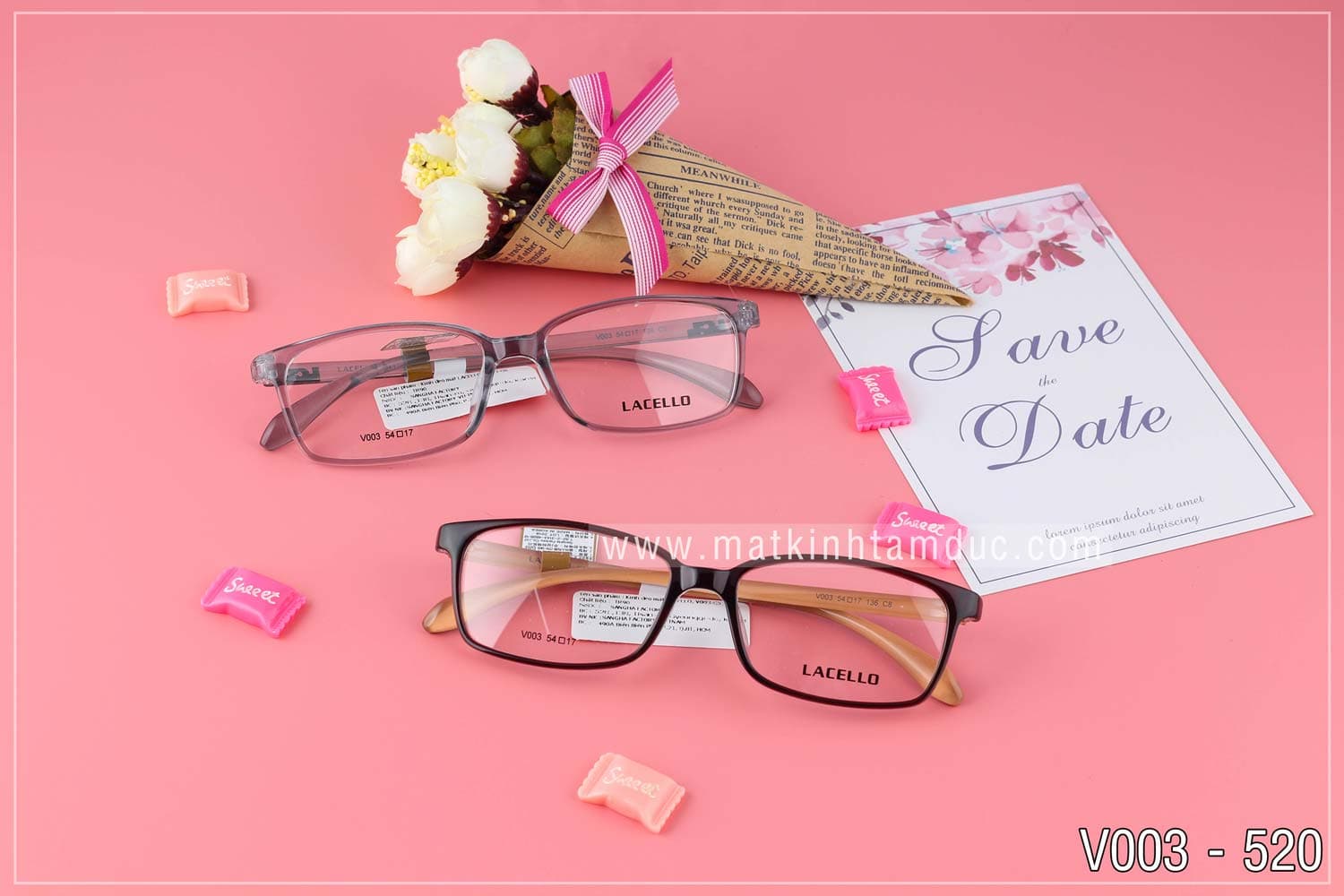 Gọng kính LACELLO V003 - Ảnh 2