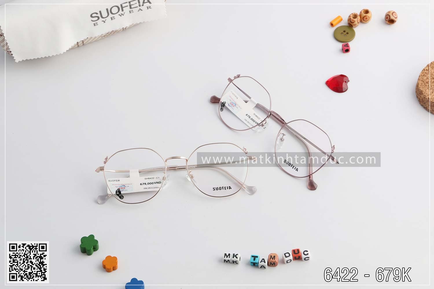 Gọng kính SUOFEIA SH6422 - Ảnh 4