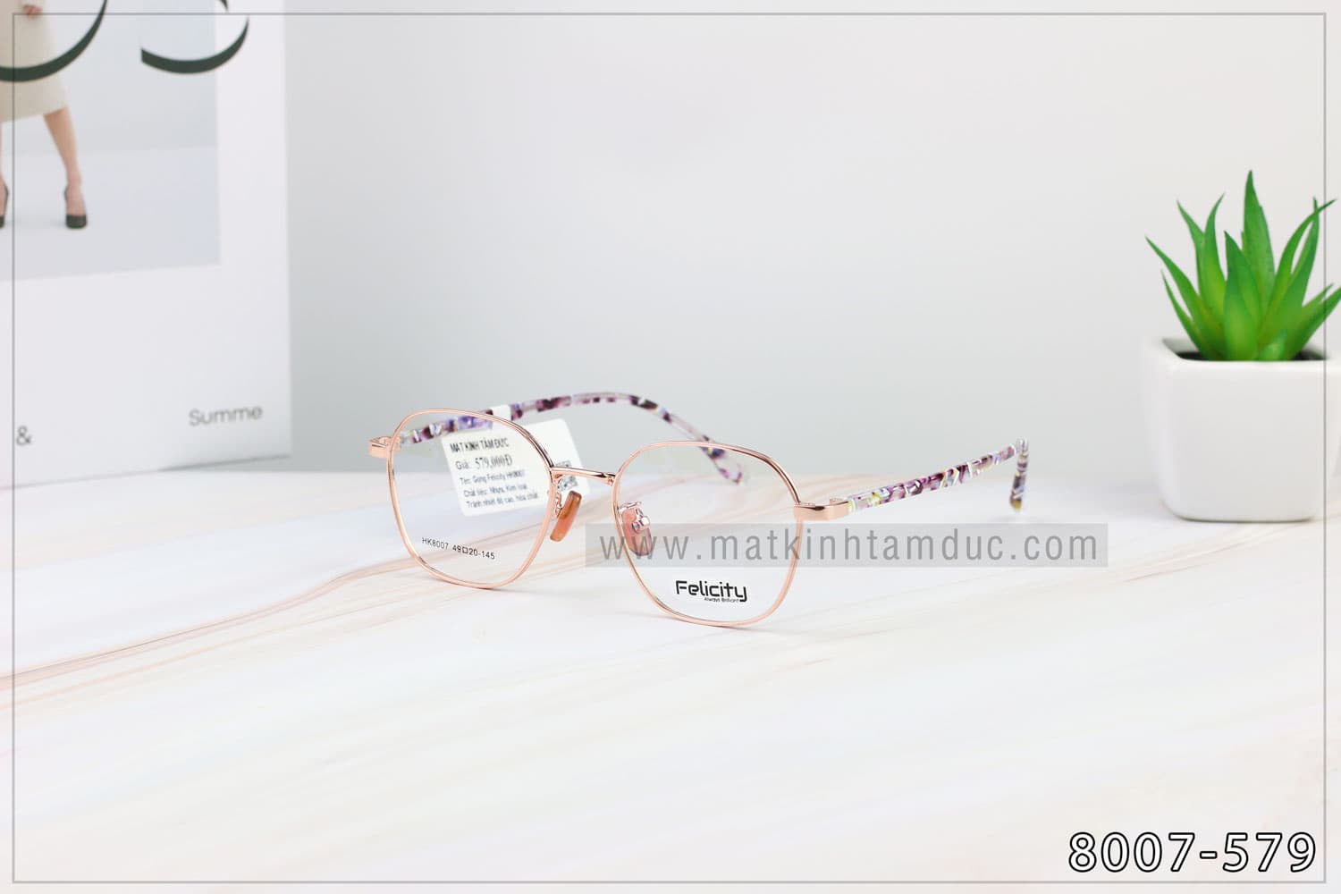 Gọng kính FELICITY 8007 - Ảnh 4