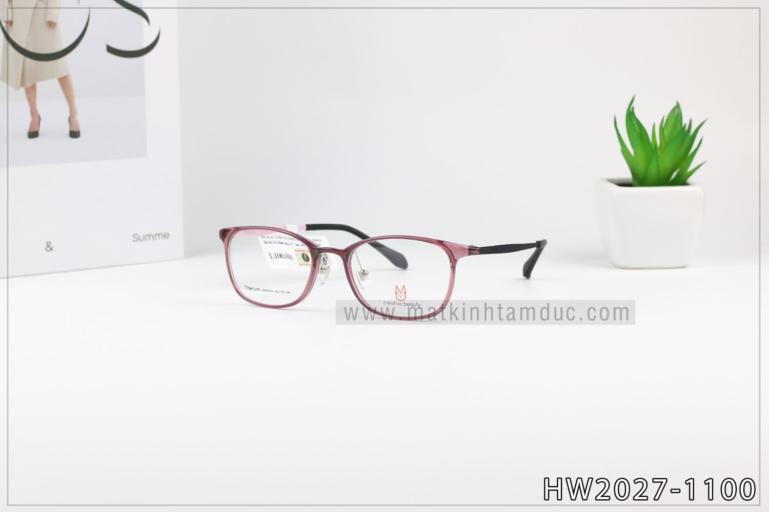 Gọng kính CREATIVE BEAUTY HW2027 - Ảnh 1