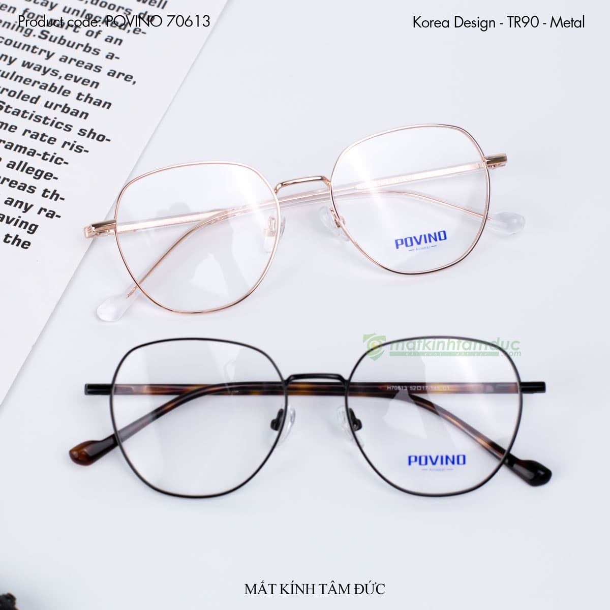 Gọng kính POVINO 70613 - Ảnh 5