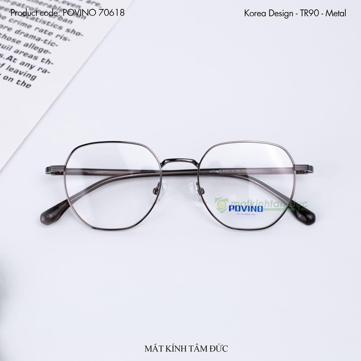 Gọng kính POVINO 70618 - Ảnh 7