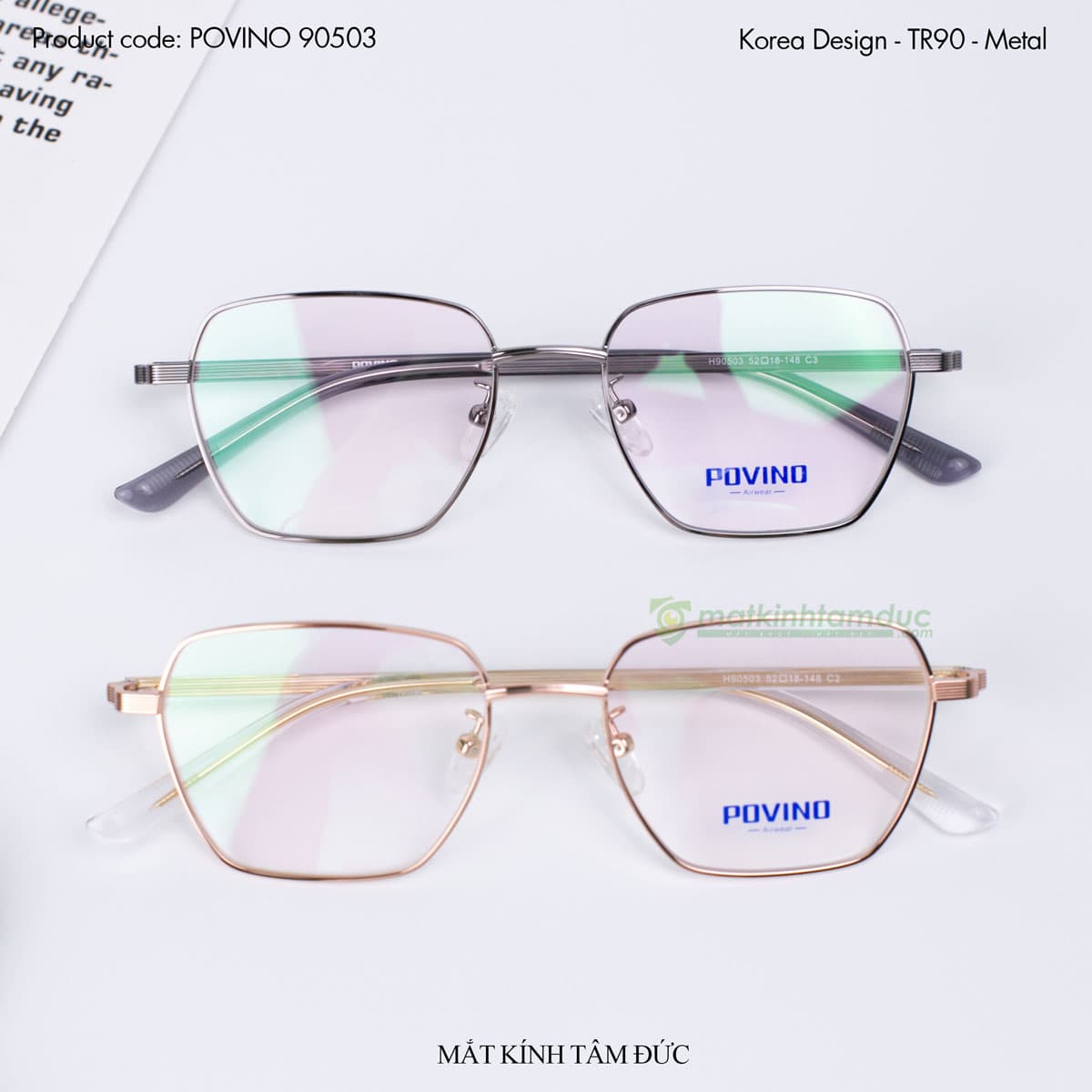 Gọng kính POVINO PO90503 - Ảnh 7