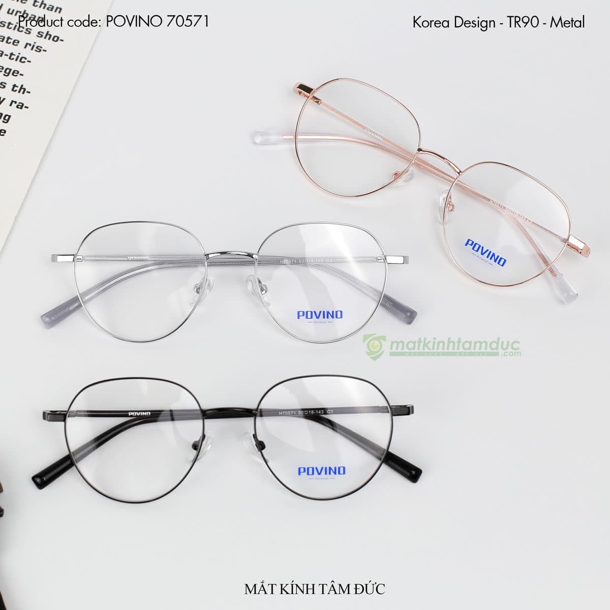 Gọng kính POVINO 70571 - Ảnh 7