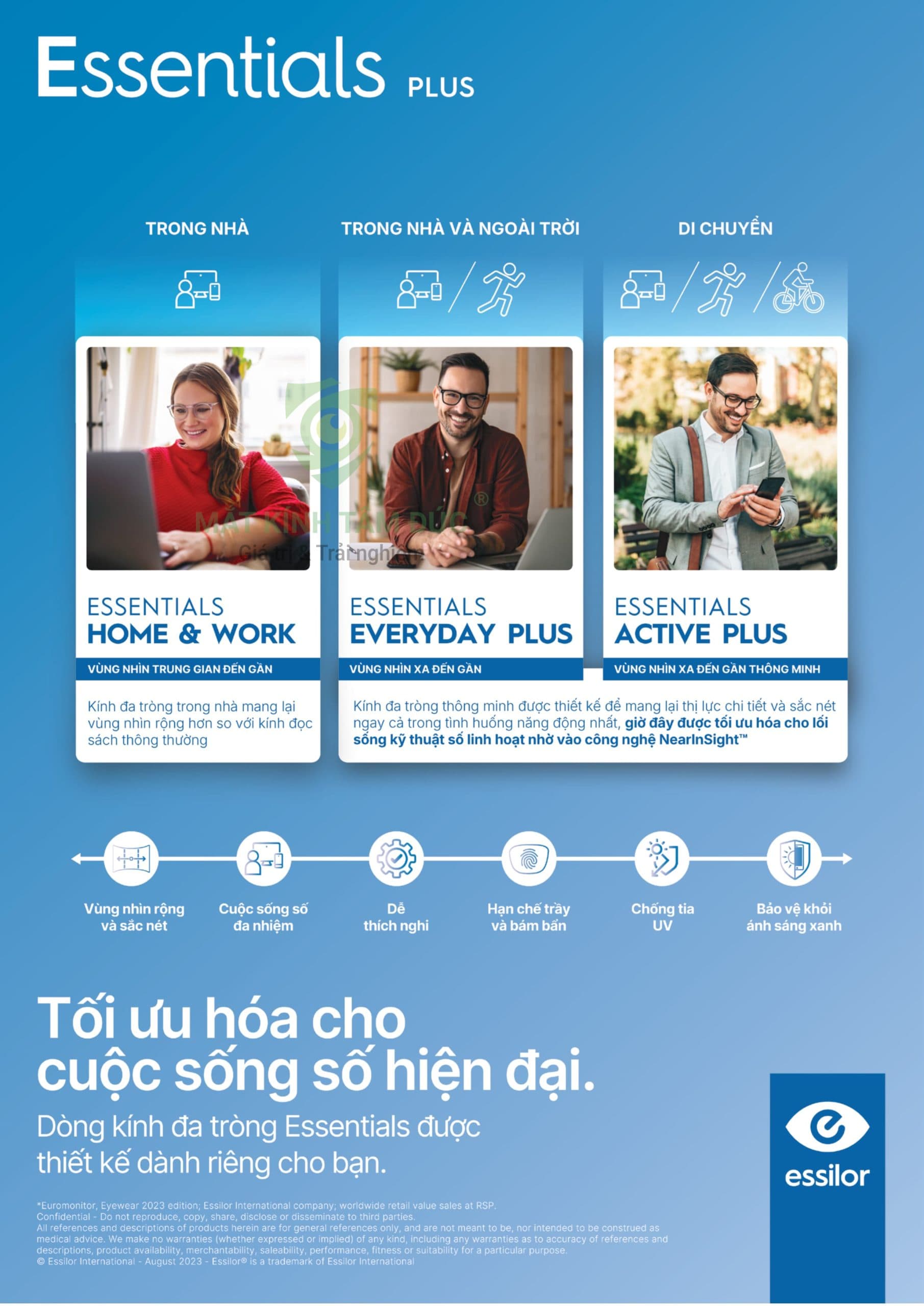 Kính đa tròng Essilor Essentials Active Plus - Ảnh 8
