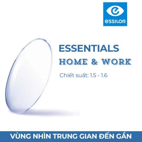 Tròng kính đa tròng Essilor Essentials Home & Work - Ảnh 1