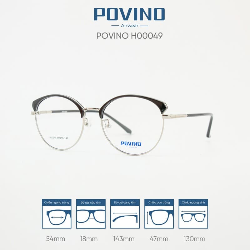 Gọng kính POVINO H00049 - Ảnh 8