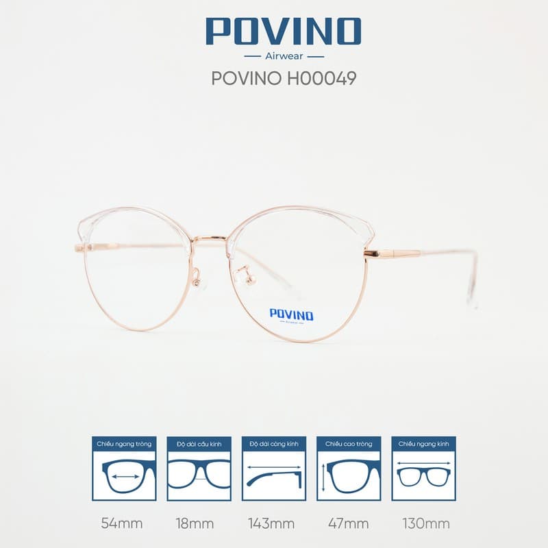 Gọng kính POVINO H00049 - Ảnh 7
