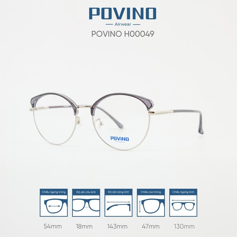 Gọng kính POVINO H00049 - Ảnh 5