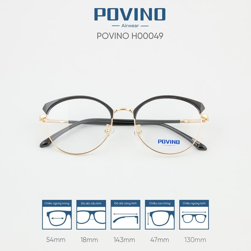 Gọng kính POVINO H00049 - Ảnh 4