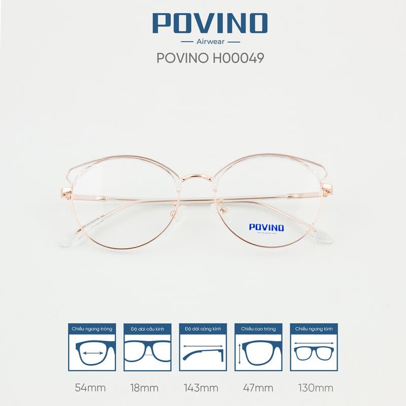 Gọng kính POVINO H00049 - Ảnh 3