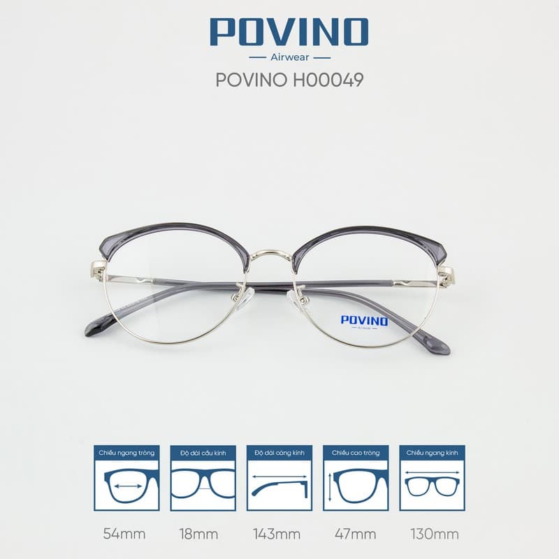 Gọng kính POVINO H00049 - Ảnh 2