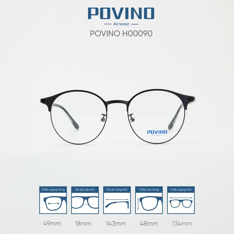 Gọng kính POVINO H00090
