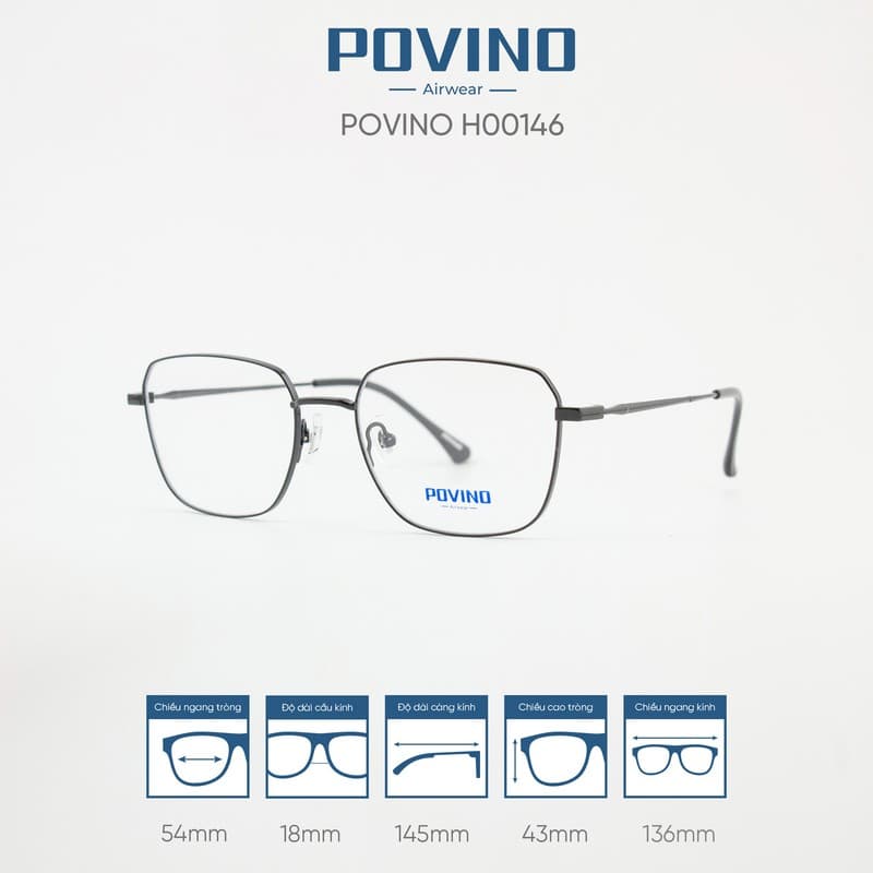 Gọng kính POVINO H00146 - Ảnh 5