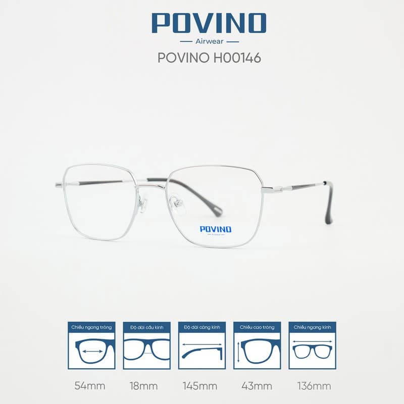 Gọng kính POVINO H00146 - Ảnh 4