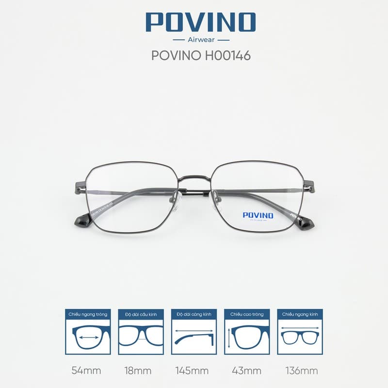 Gọng kính POVINO H00146 - Ảnh 3