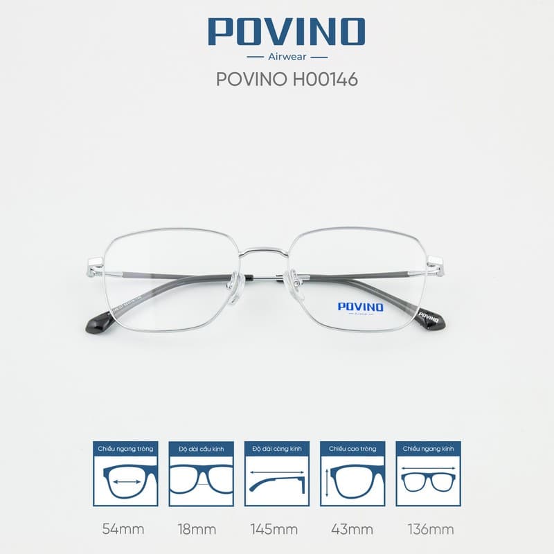 Gọng kính POVINO H00146 - Ảnh 2