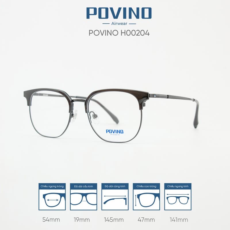 Gọng kính POVINO H00204 - Ảnh 7