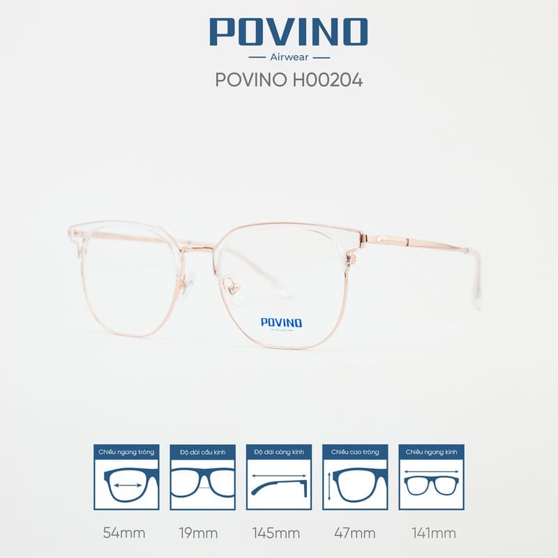 Gọng kính POVINO H00204 - Ảnh 6