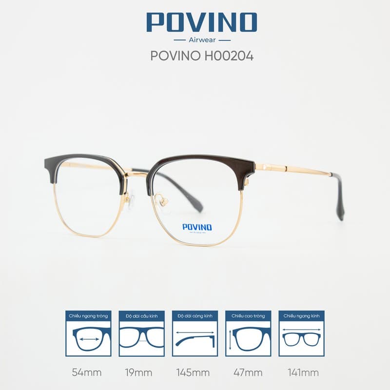 Gọng kính POVINO H00204 - Ảnh 5