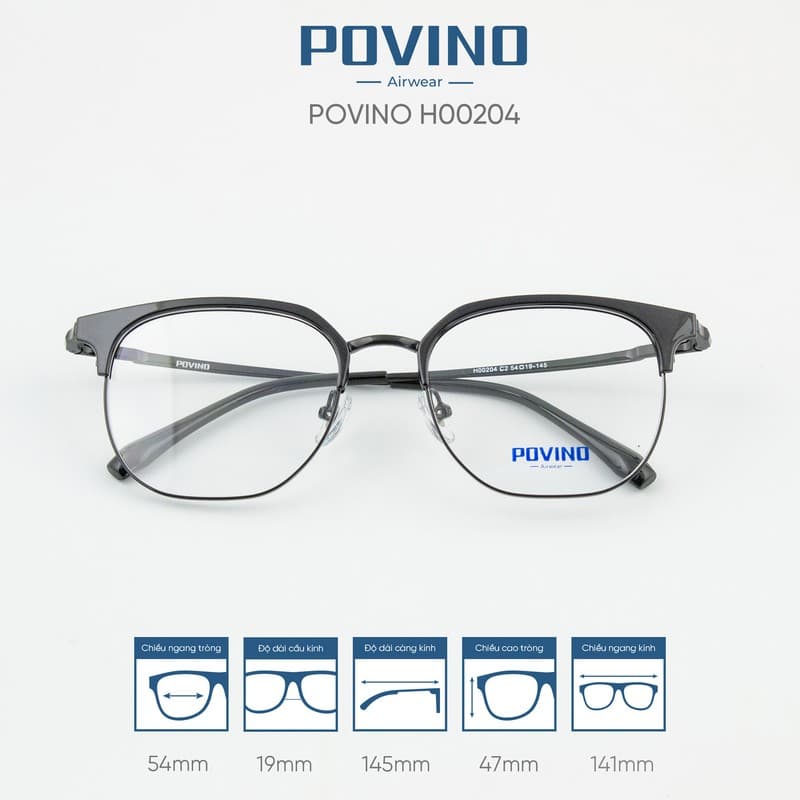 Gọng kính POVINO H00204 - Ảnh 4