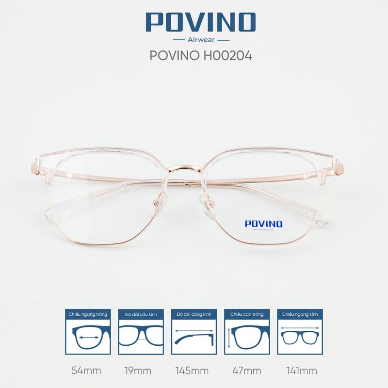 Gọng kính POVINO H00204 - Ảnh 3