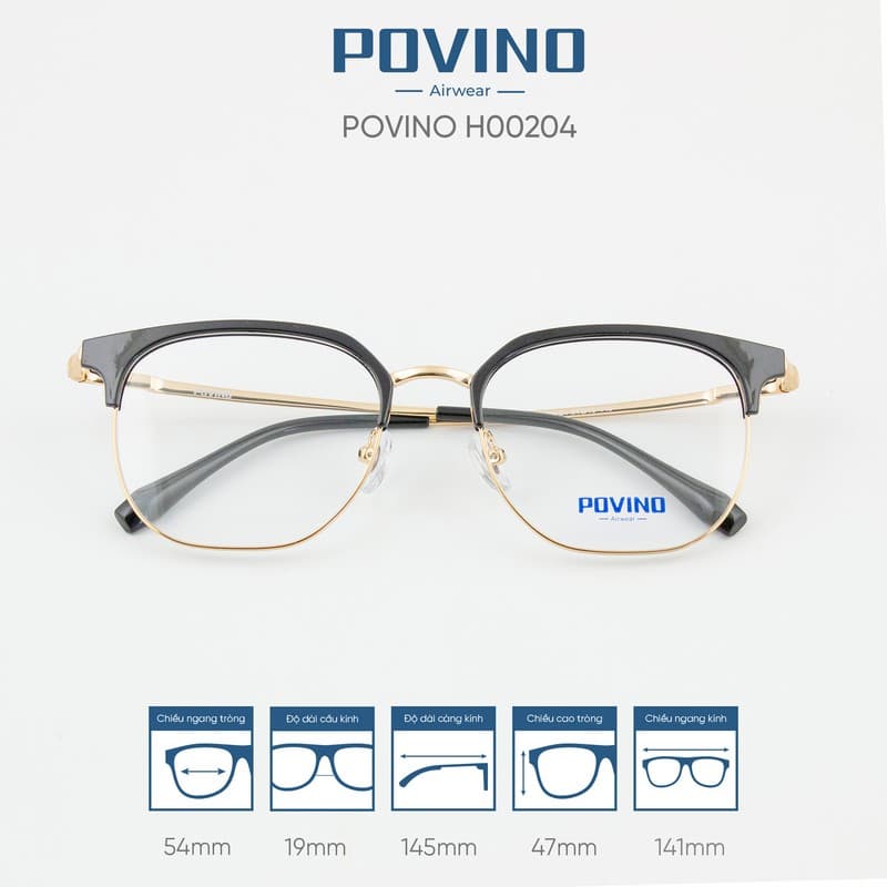 Gọng kính POVINO H00204 - Ảnh 2