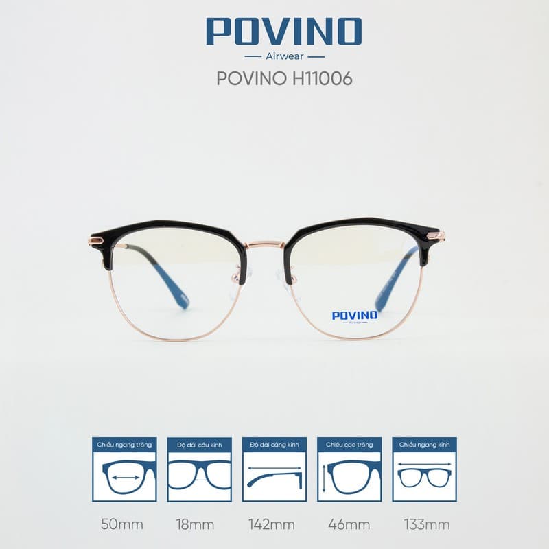 Gọng kính POVINO H11006 - Ảnh 1