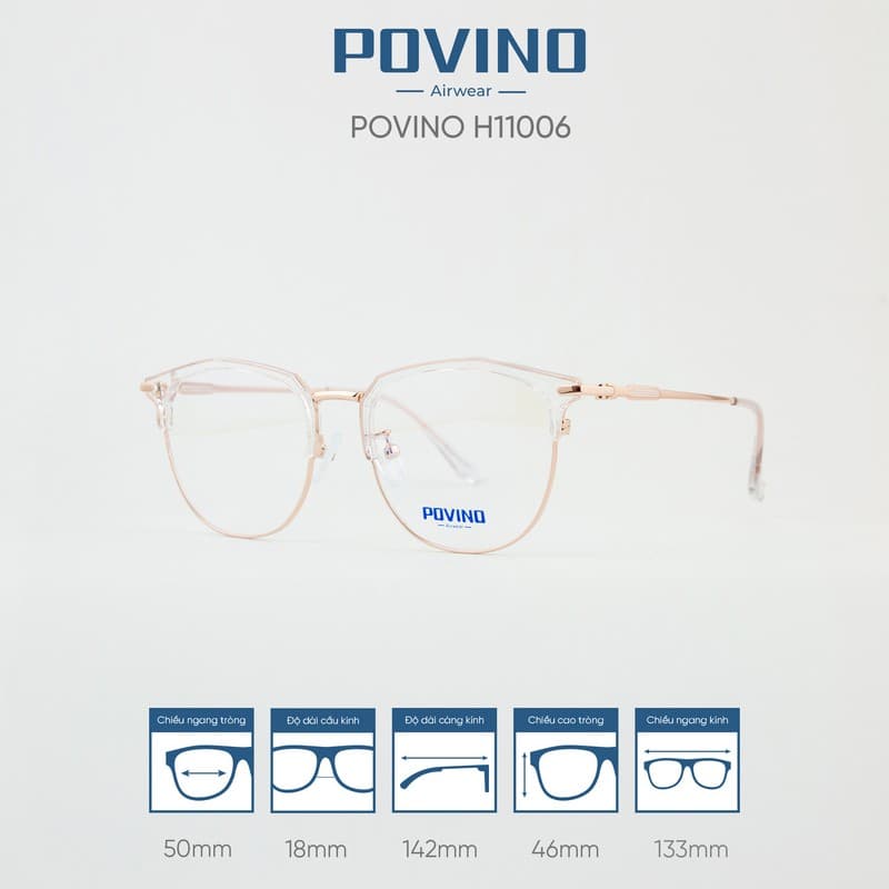 Gọng kính POVINO H11006 - Ảnh 6