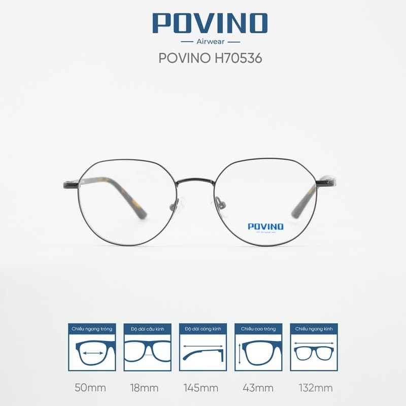Gọng kính POVINO H70536 - Ảnh 1
