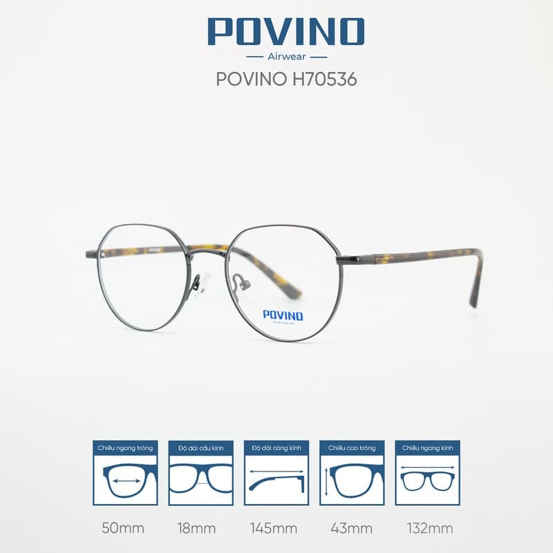 Gọng kính POVINO H70536 - Ảnh 7