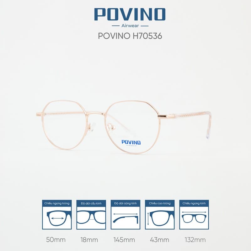 Gọng kính POVINO H70536 - Ảnh 5