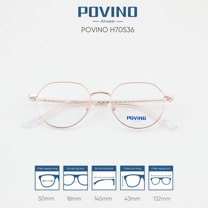 Gọng kính POVINO H70536 - Ảnh 2