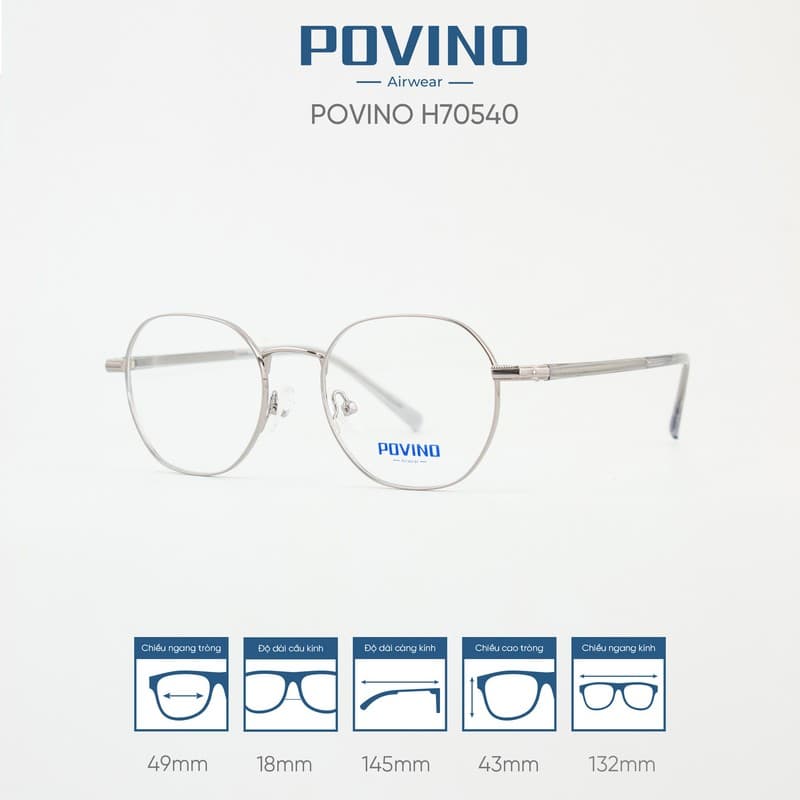 Gọng kính POVINO H70540 - Ảnh 5