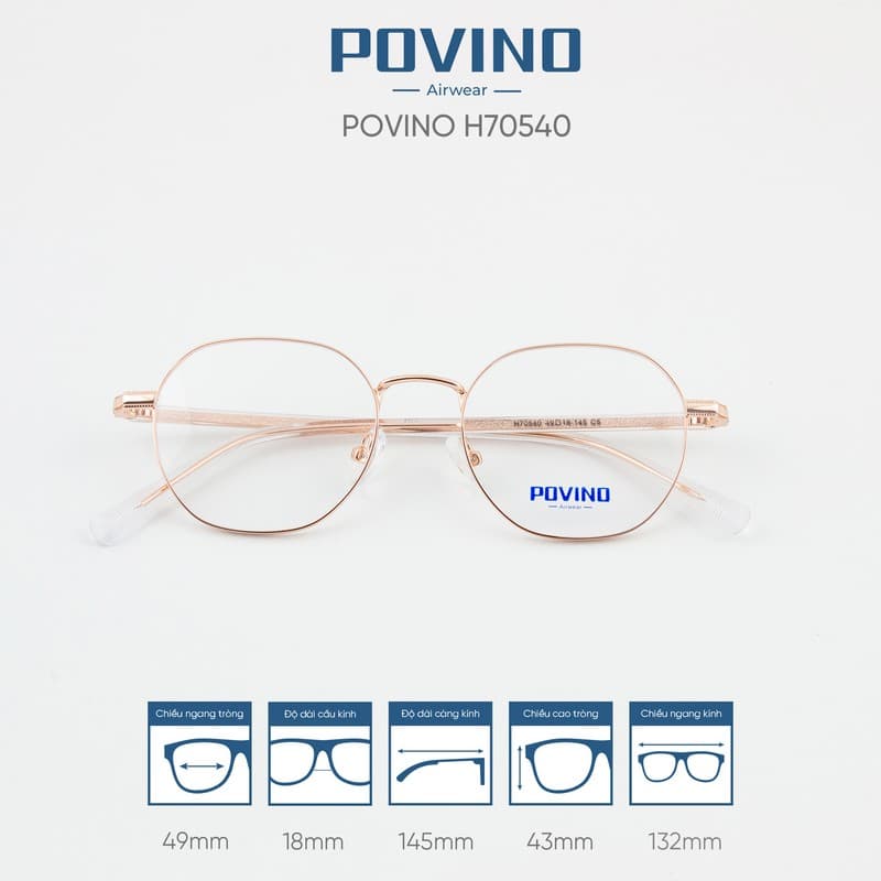 Gọng kính POVINO H70540 - Ảnh 3
