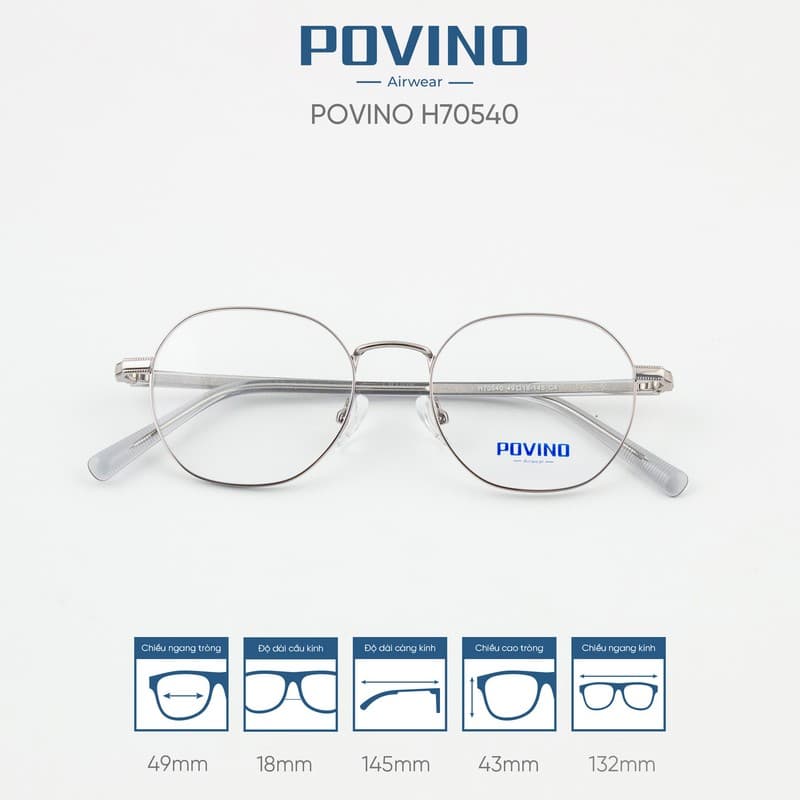 Gọng kính POVINO H70540 - Ảnh 2