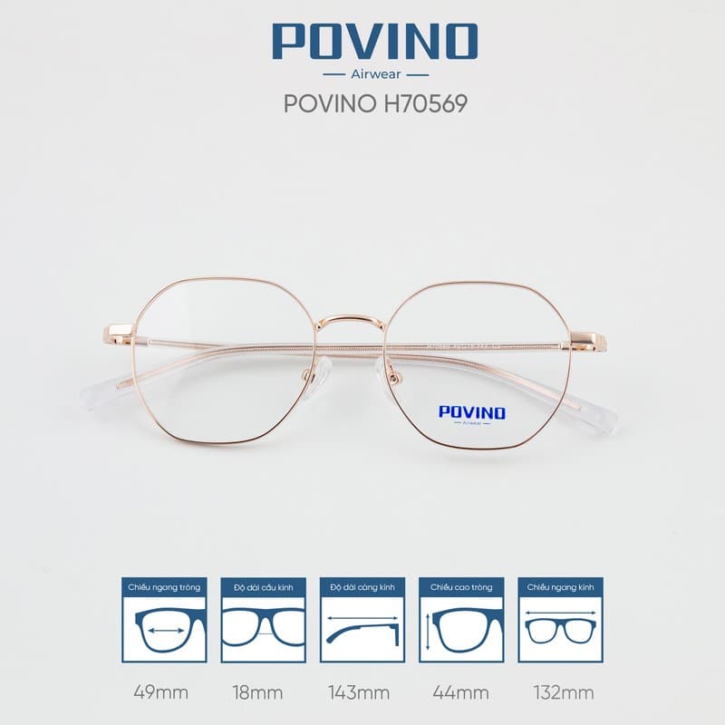 Gọng kính POVINO H70569 - Ảnh 2