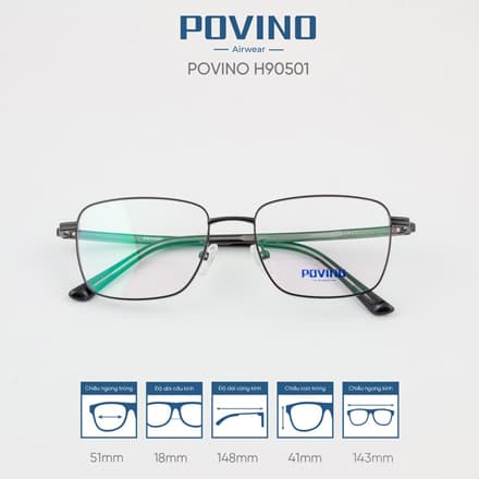 Gọng kính POVINO H90501 - Ảnh 4
