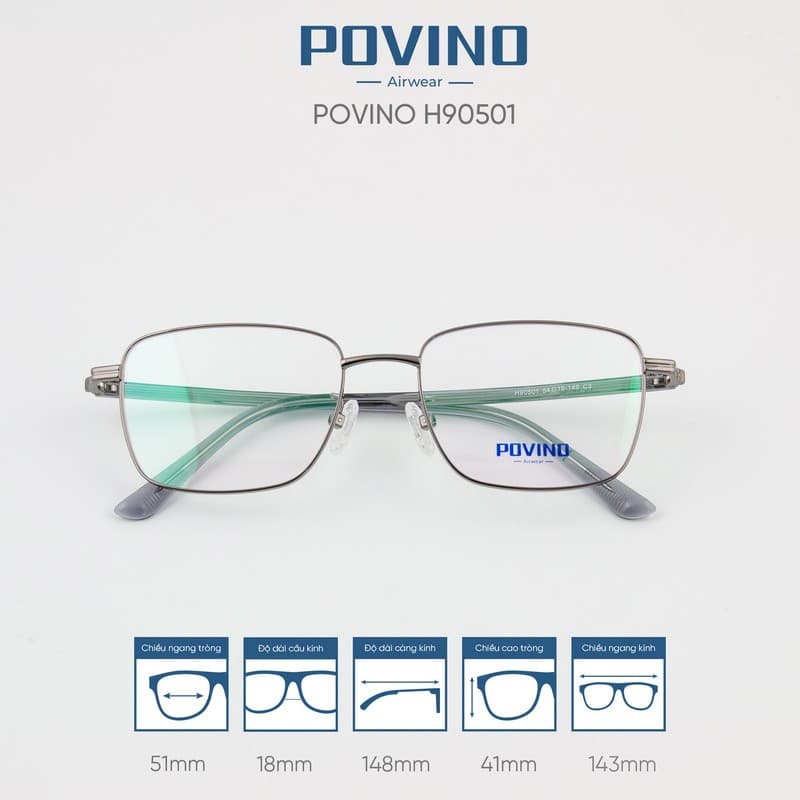 Gọng kính POVINO H90501 - Ảnh 3