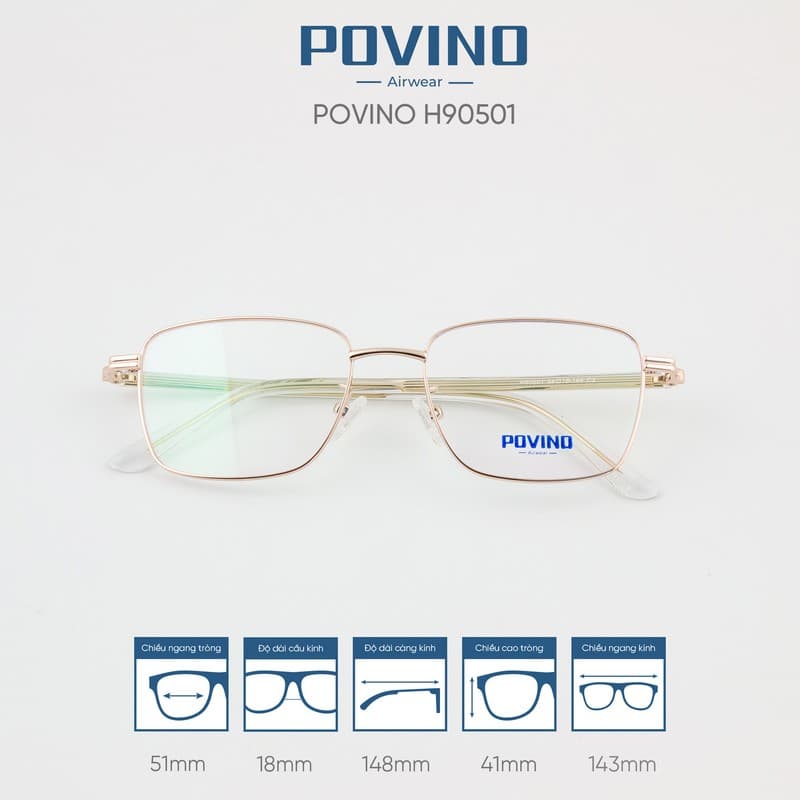 Gọng kính POVINO H90501 - Ảnh 2