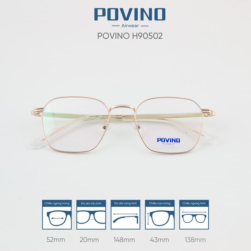 Gọng kính POVINO H90502 - Ảnh 3