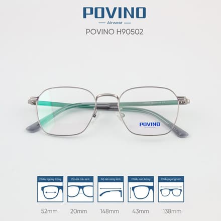 Gọng kính POVINO H90502 - Ảnh 2