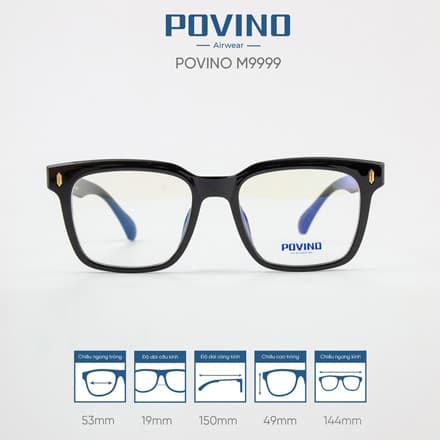 Gọng kính POVINO M9999 - Ảnh 1
