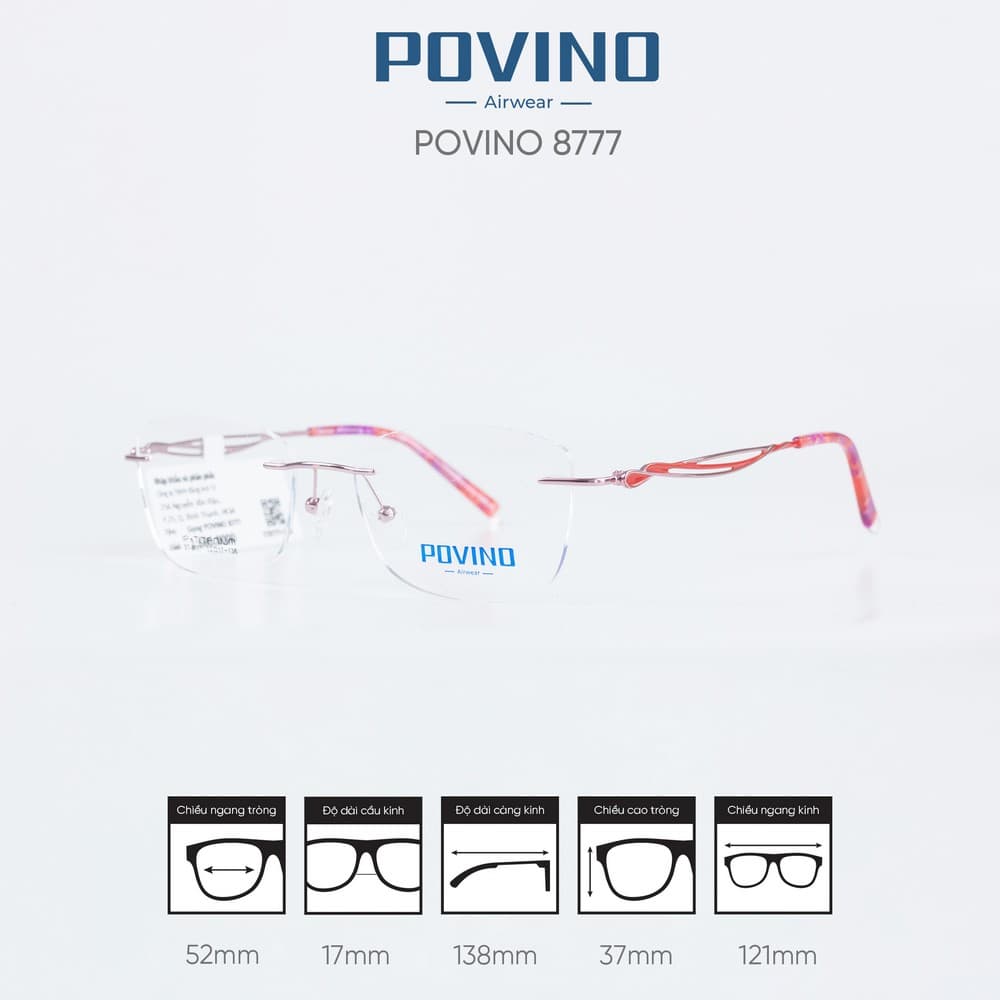 Gọng kính POVINO ST8777 - Ảnh 7