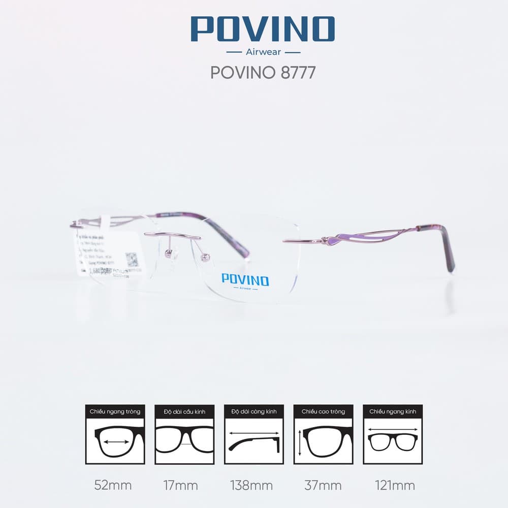 Gọng kính POVINO ST8777 - Ảnh 6